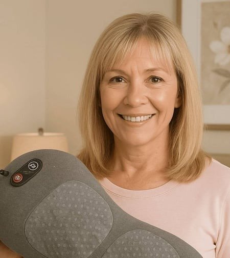 SmoothSpine Massager user Linda R. ~Texas, USA